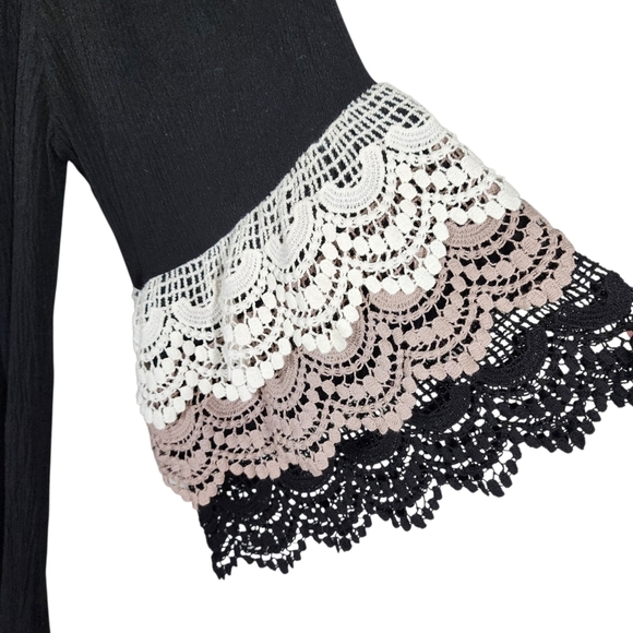 UMGEE BOHO CROCHET SLEEVES DRESS - Picture 7 of 10